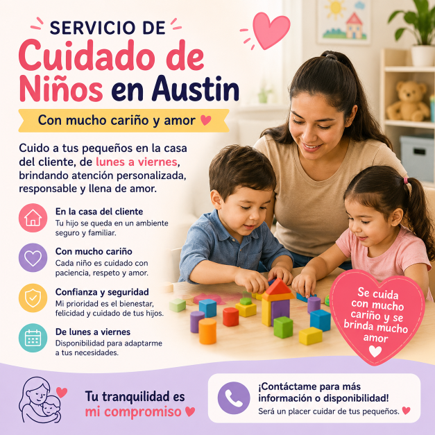 Cuidador de niño en Austin